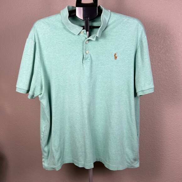 GUC Polo Ralph Lauren Men's Classic Fit Green Short Sleeve Polo XL - Picture 1 of 6